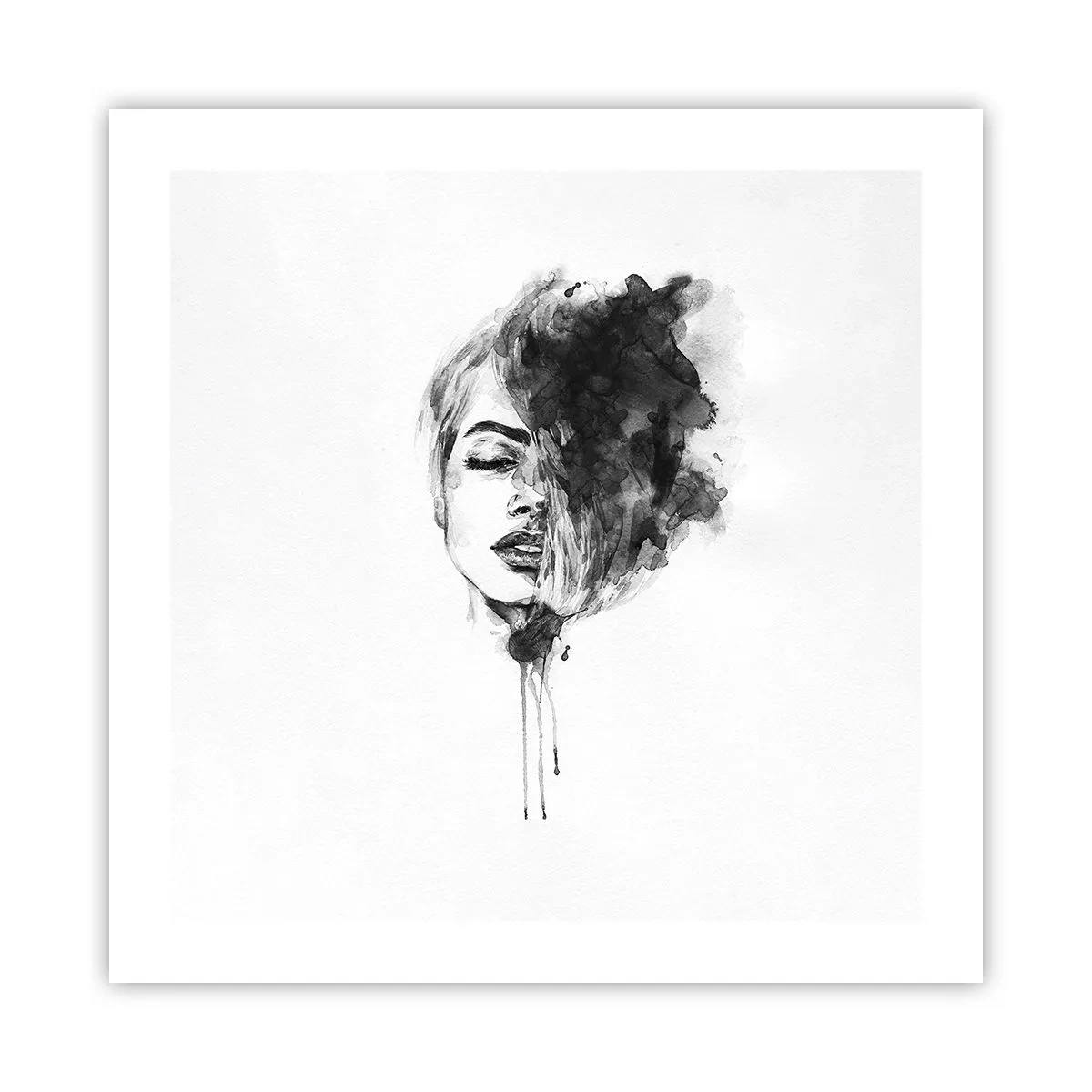 Plagát - O čom sníva dievča - 50x50 cm
