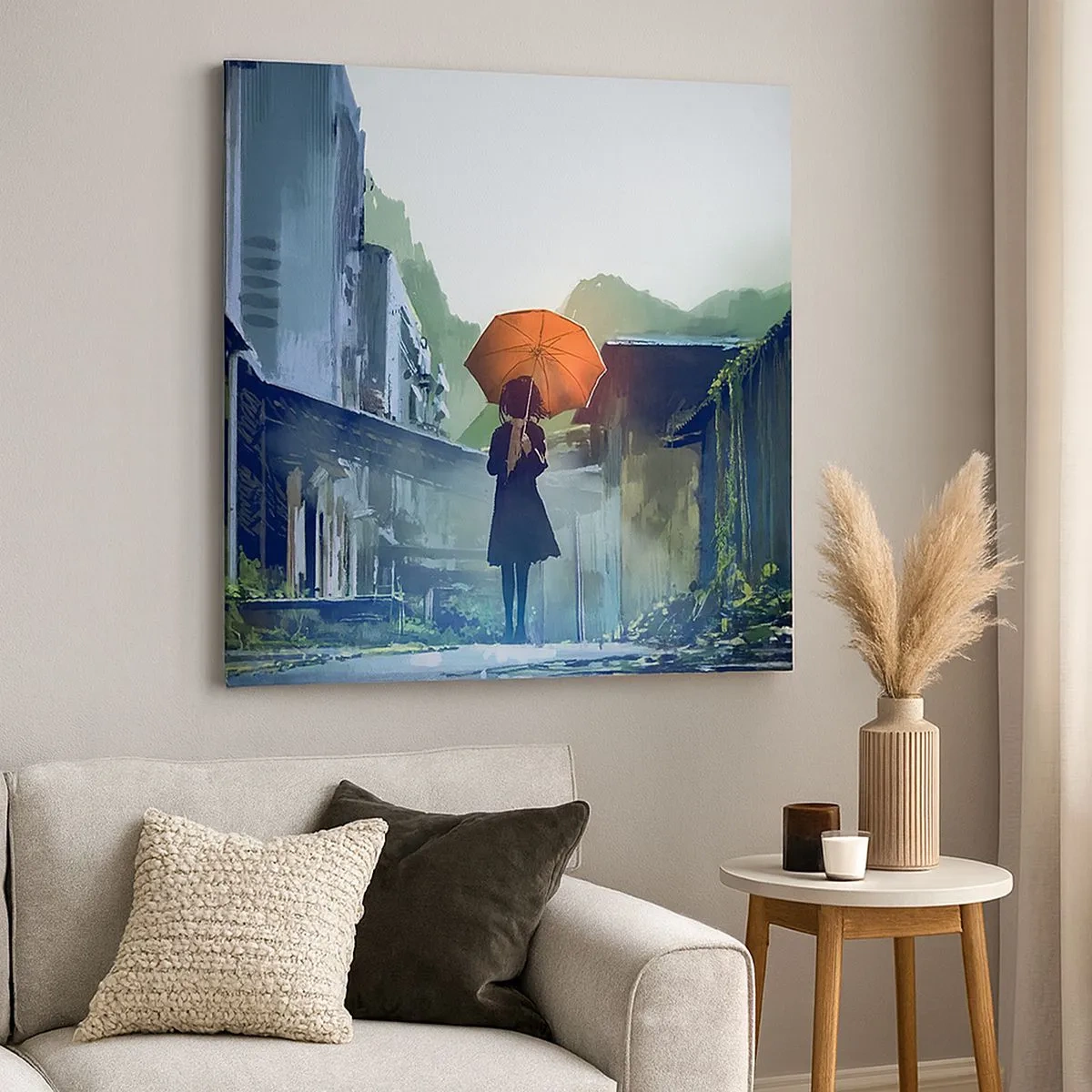 Obraz na plátne - Oživujúci dážď - 30x30 cm