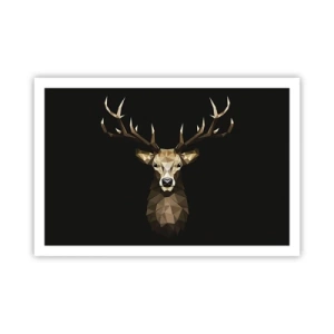 Plagát - Kubistický jeleň - 91x61 cm