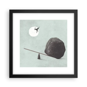 Plagát v čiernom ráme - Splnený sen - 30x30 cm