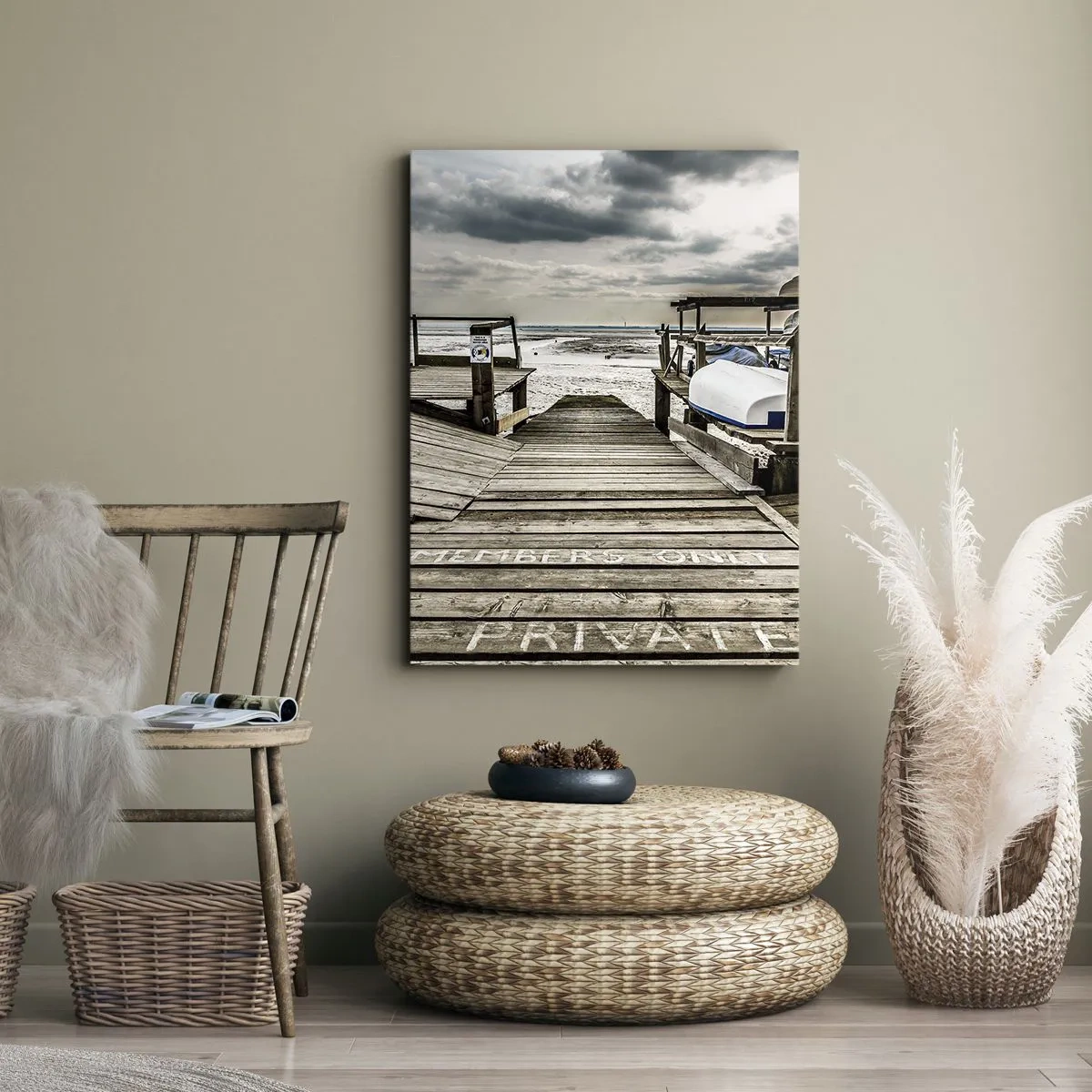 Obraz na plátne - Severná pláž - 55x100 cm