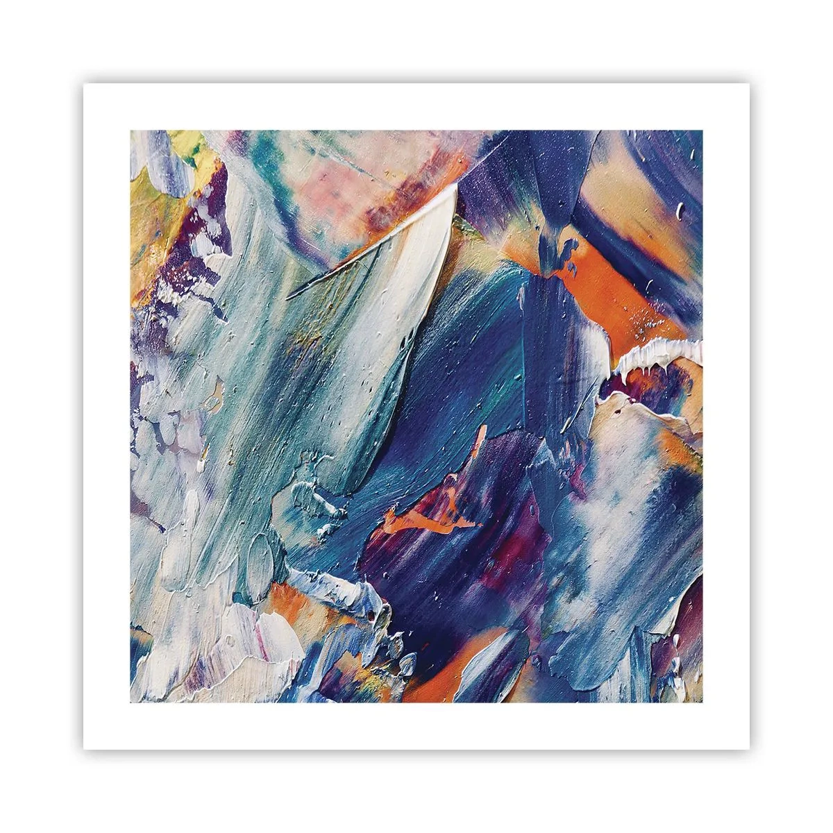Plagát - Chaos farieb - 50x50 cm