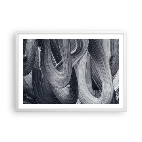 Plagát v bielom ráme - Plynulosť reality - 70x50 cm