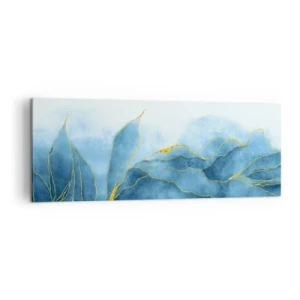 Obraz na plátne - Blankyt v zlate - 140x50 cm