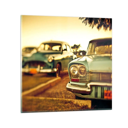 Obraz na skle - Počkáme, uvidíme - 60x60 cm