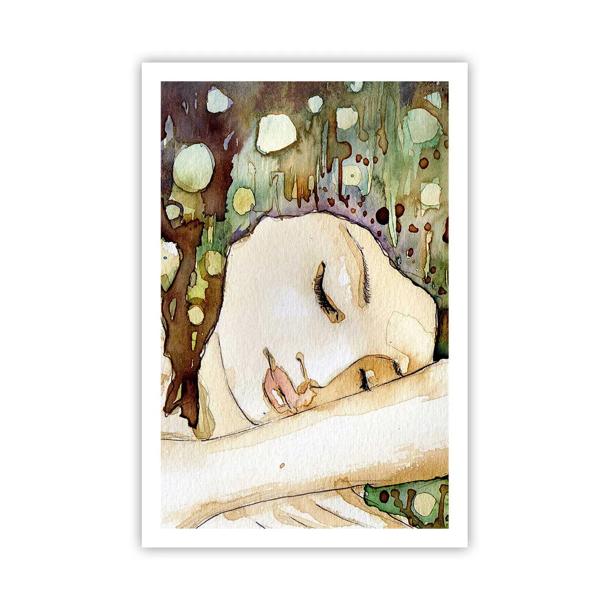 Plagát - Smaragdovo-fialový sen - 61x91 cm