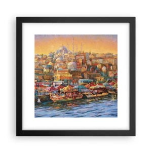 Plagát v čiernom ráme - Istanbulský príbeh - 30x30 cm