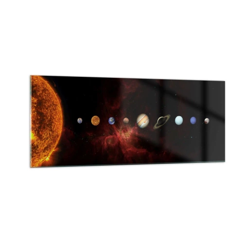 Obraz na skle - Naša štvrť - 100x40 cm
