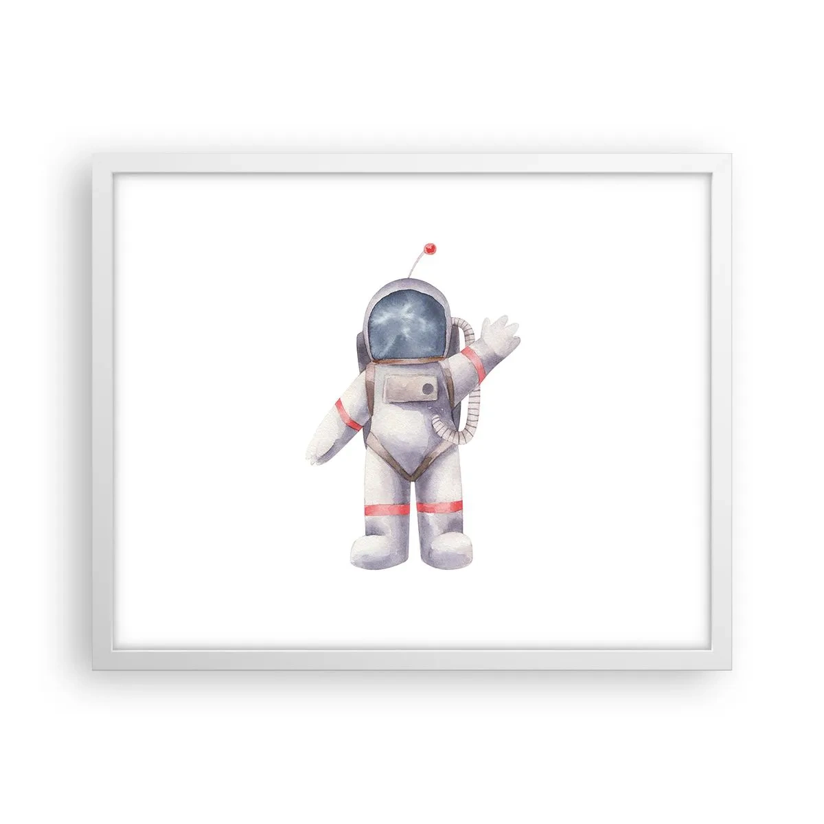 Plagát v bielom ráme - Tak zatiaľ! - 50x40 cm