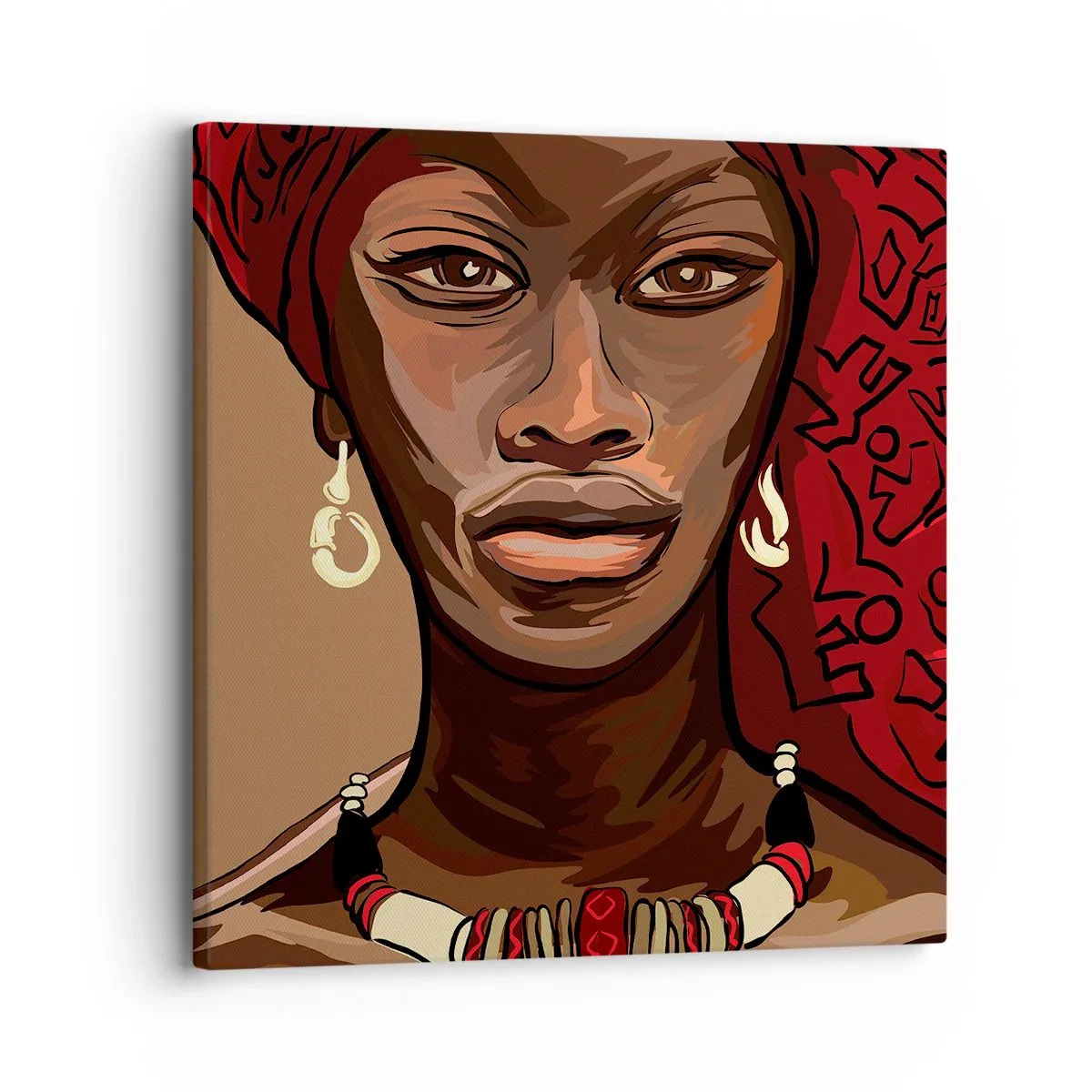 Obraz na plátne - Ebenová Venuša - 30x30 cm
