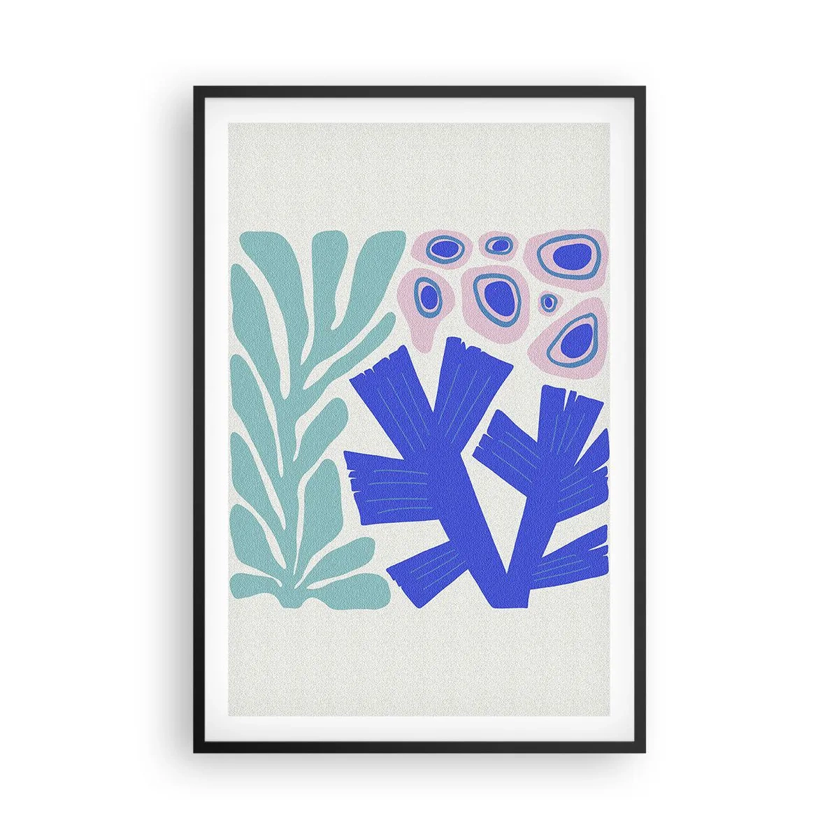 Plagát v čiernom ráme - Podvodná záhrada - 61x91 cm