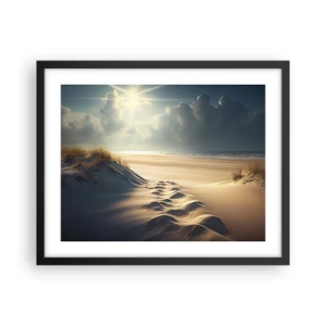 Plagát v čiernom ráme - Upokojujúca krajina - 50x40 cm