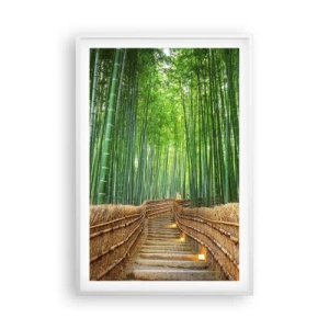 Plagát v bielom ráme - Esencia ázijskej prírody - 61x91 cm