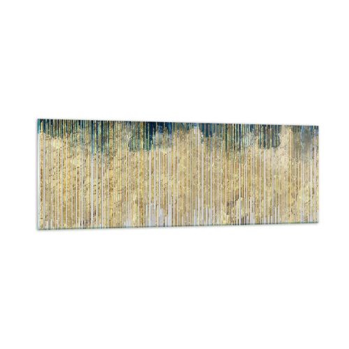 Obraz na skle - Pozlátená hranica - 90x30 cm