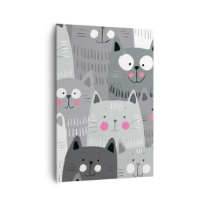 Obraz na plátne - Mačací svet - 70x100 cm