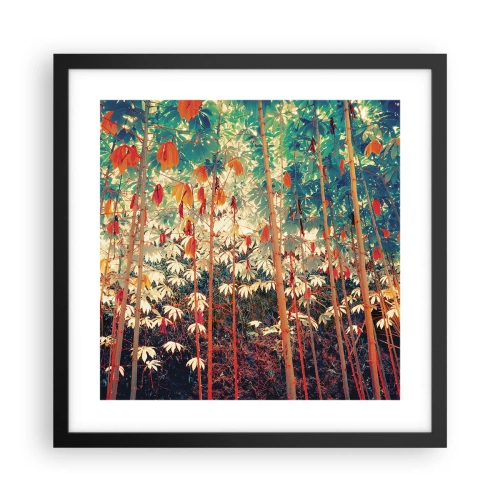 Plagát v čiernom ráme - Tajný život listov - 40x40 cm