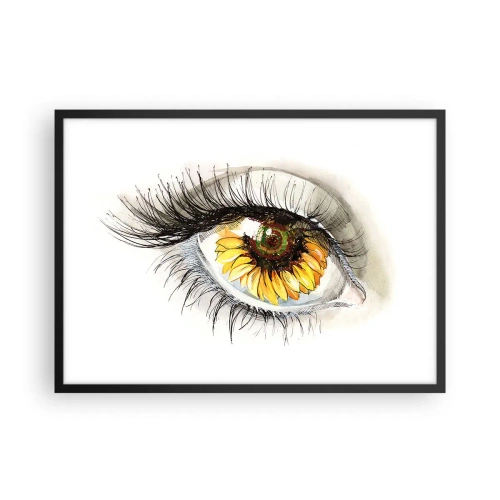 Plagát v čiernom ráme - Pohľad žeravý ako leto - 70x50 cm