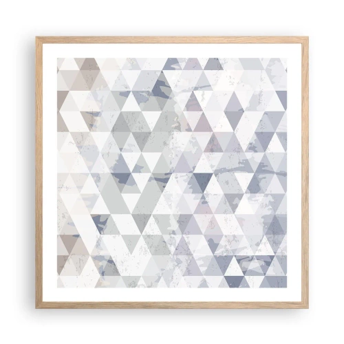 Plagát v ráme zo svetlého duba - V rytme na tri - 60x60 cm