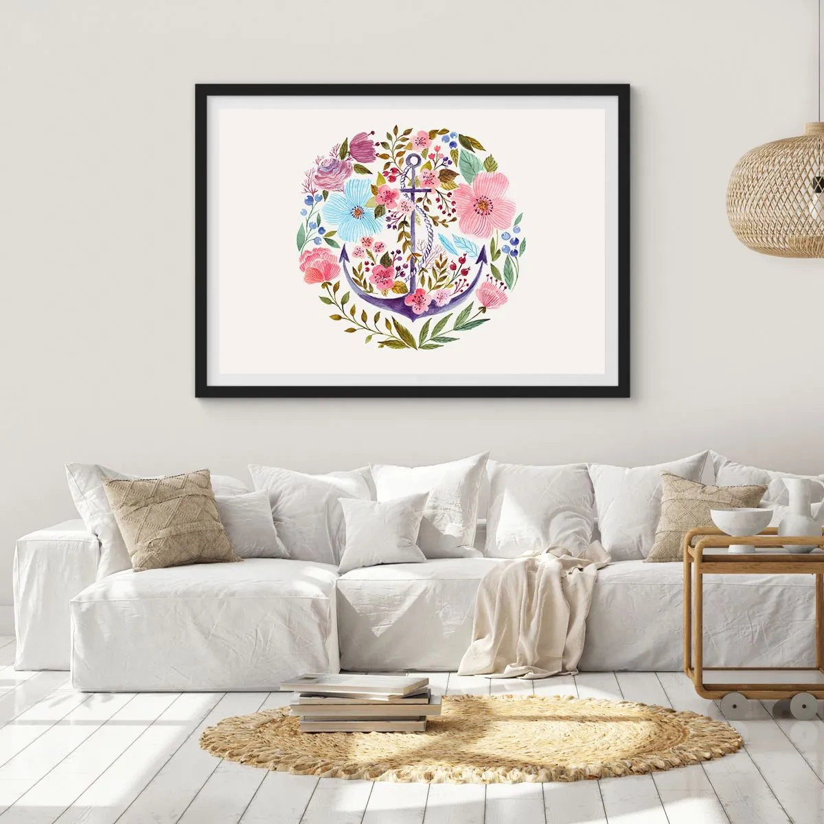 Plagát v čiernom ráme - Námorníkov krásny sen - 91x61 cm