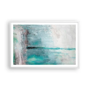 Plagát v bielom ráme - Horizontálne v modrej - 91x61 cm