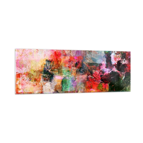 Obraz na skle - Cesta ružovú - 90x30 cm