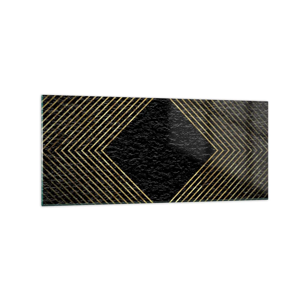Obraz na skle - Geometria v štýle glamour - 120x50 cm