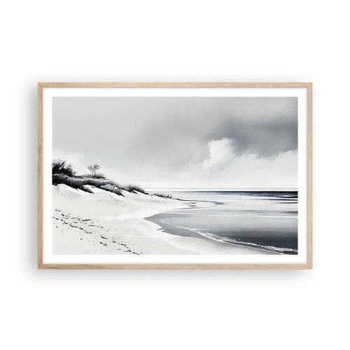 Plagát v ráme zo svetlého duba - Vždy spolu - 91x61 cm