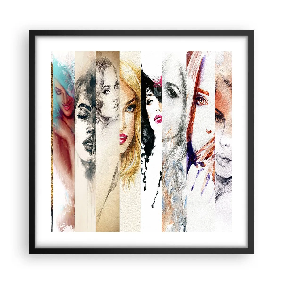 Plagát v čiernom ráme - A vždy si to TY - 50x50 cm