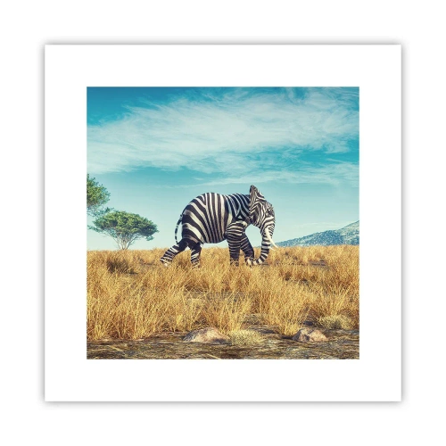 Plagát - Šedá už nie je v móde - 30x30 cm