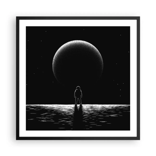 Plagát v čiernom ráme - Tvári v tvár - 60x60 cm