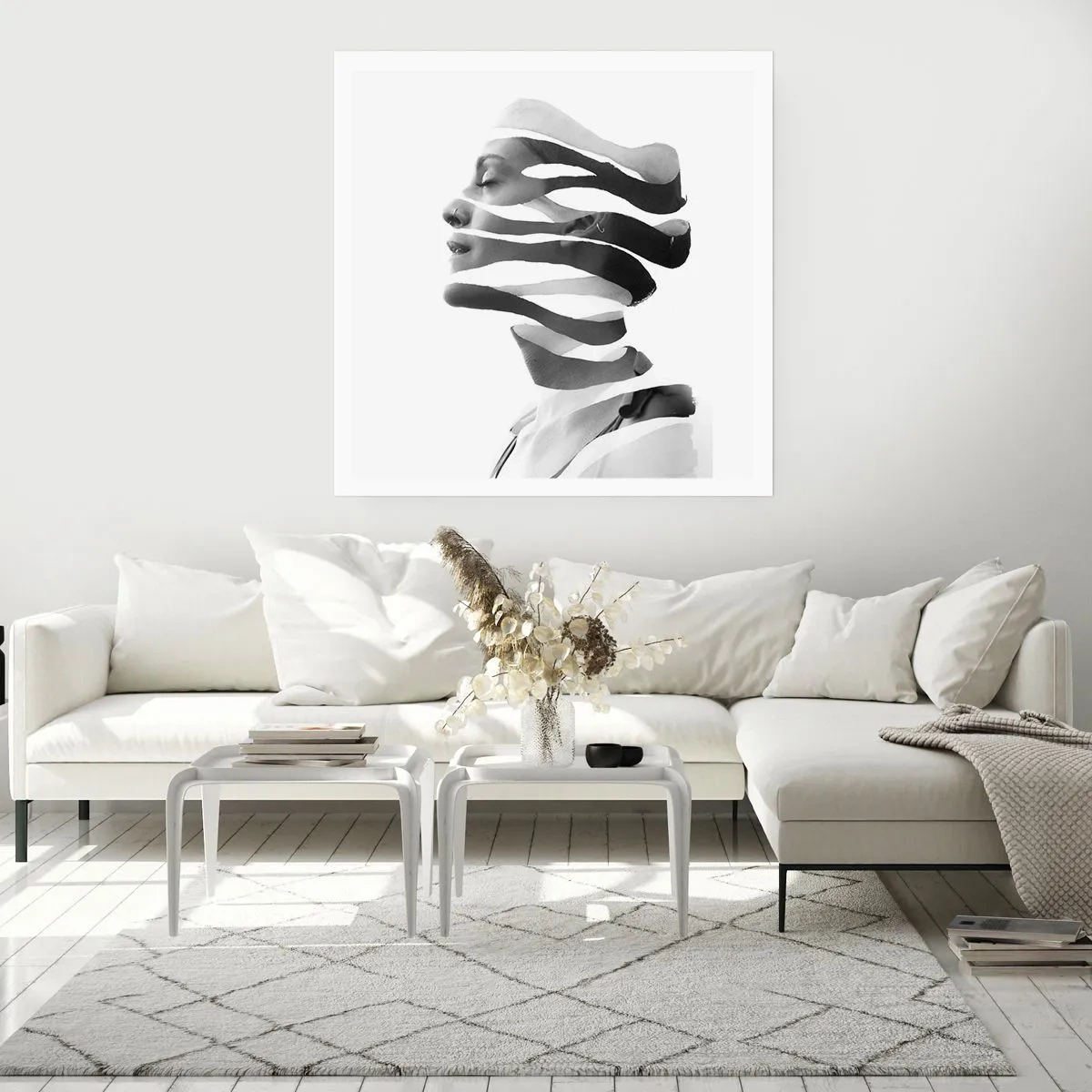 Plagát - Surrealistický portrét - 60x60 cm