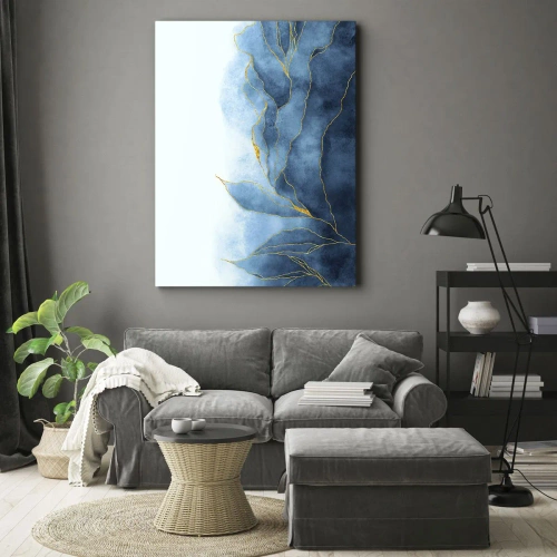Obraz na plátne - Blankyt v zlate - 45x80 cm