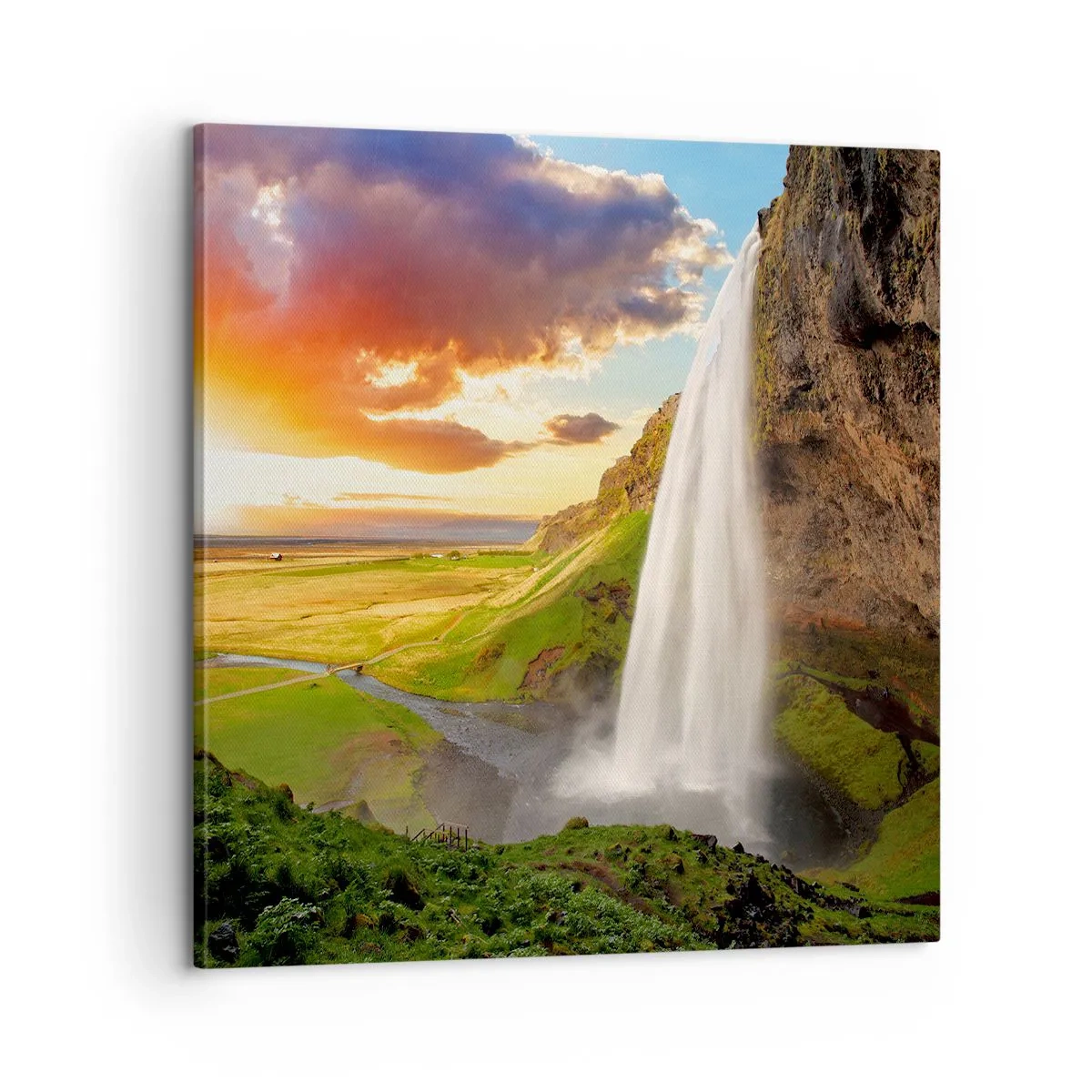Obraz na plátne - Vrchol islandského leta - 60x60 cm