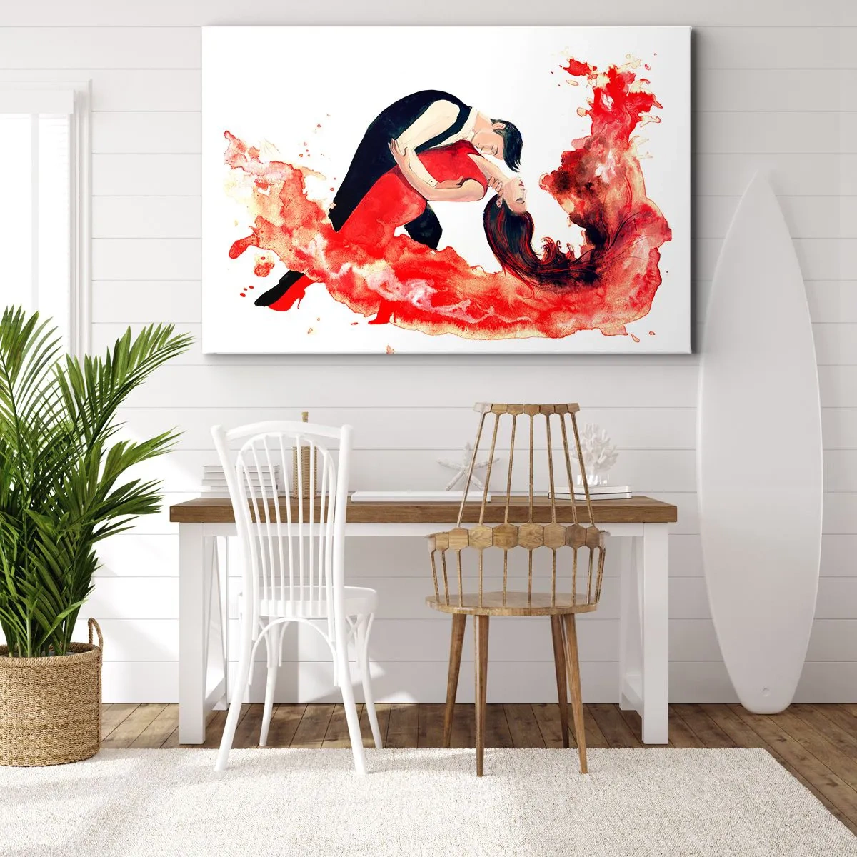 Obraz na plátne - Tango - zmyselná vlna - 100x70 cm