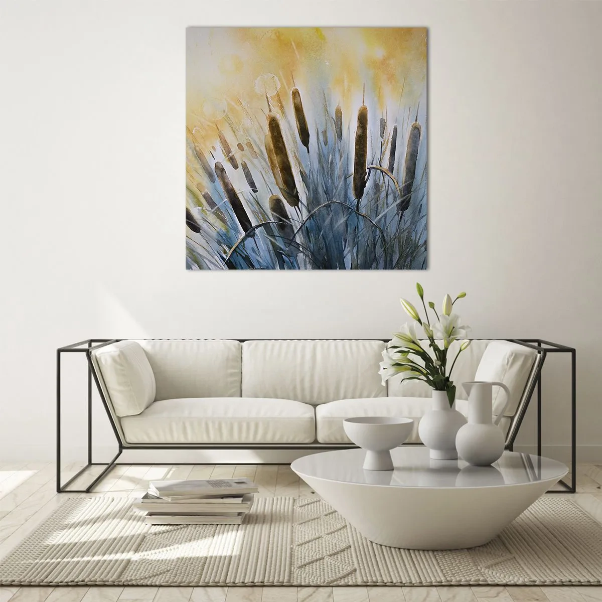 Obraz na skle - Chlad vody, žiara slnka - 60x60 cm