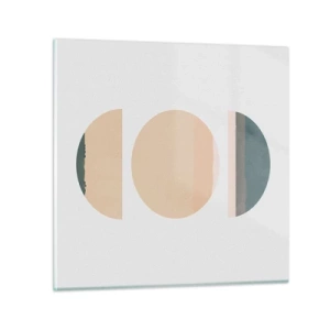 Obraz na skle - Kruh za kruhom - 50x50 cm