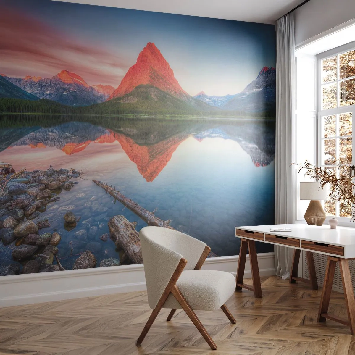 Fototapeta Premium Canvas - Teplo a chlad - Krajina, hory, les - 400x280 cm