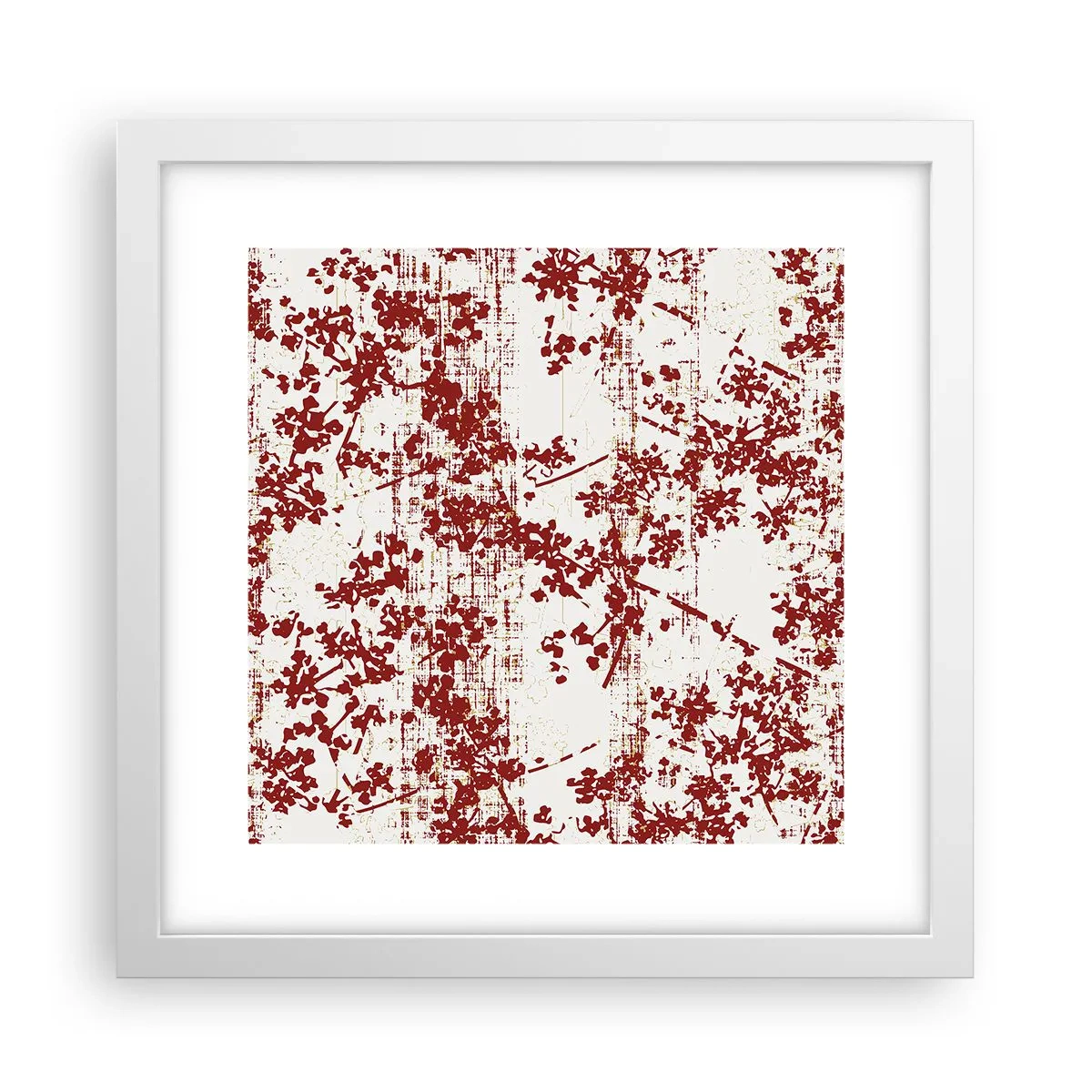 Plagát v bielom ráme - Staré kaliko - 30x30 cm