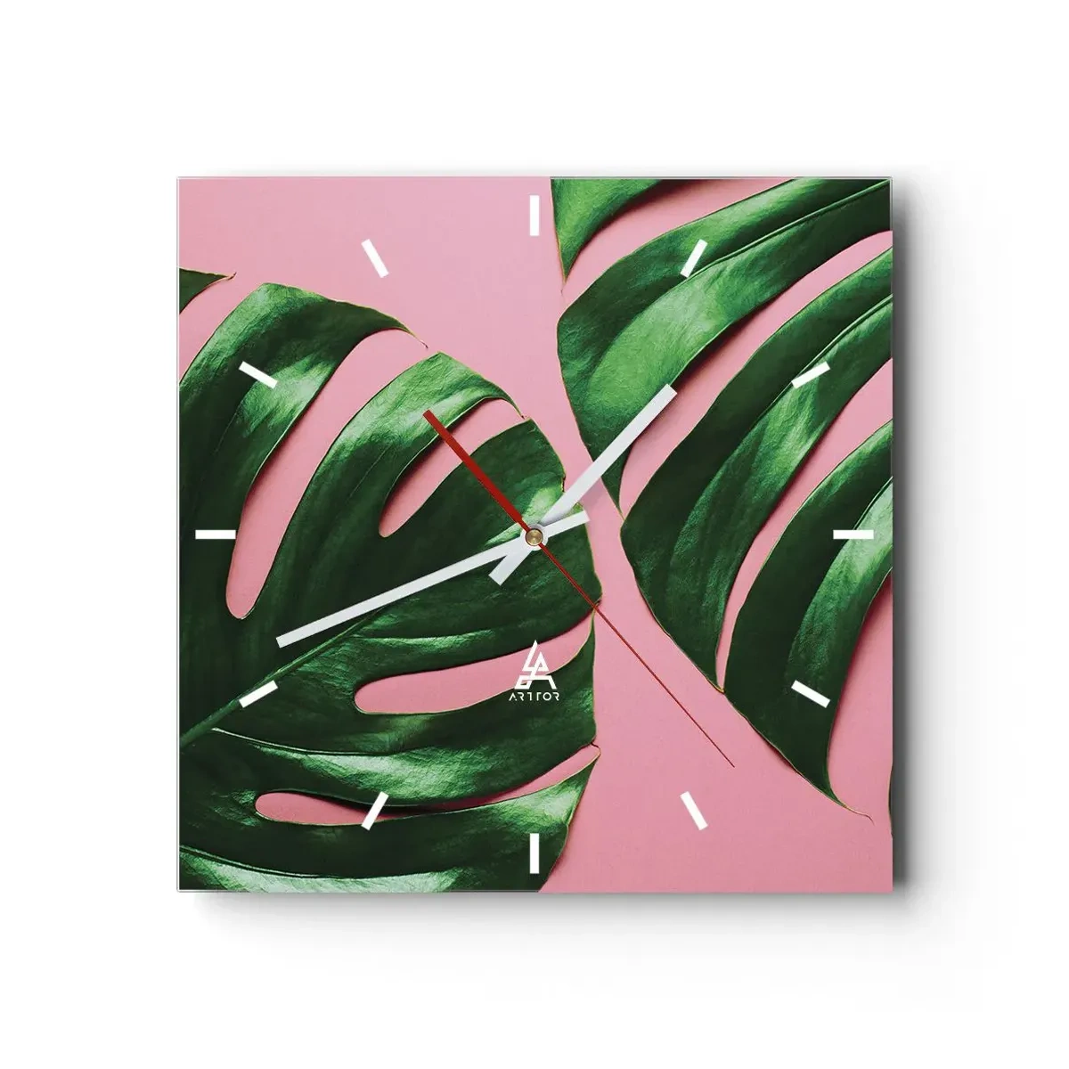 Nástenné hodiny - Zelené rendez-vous - 30x30 cm
