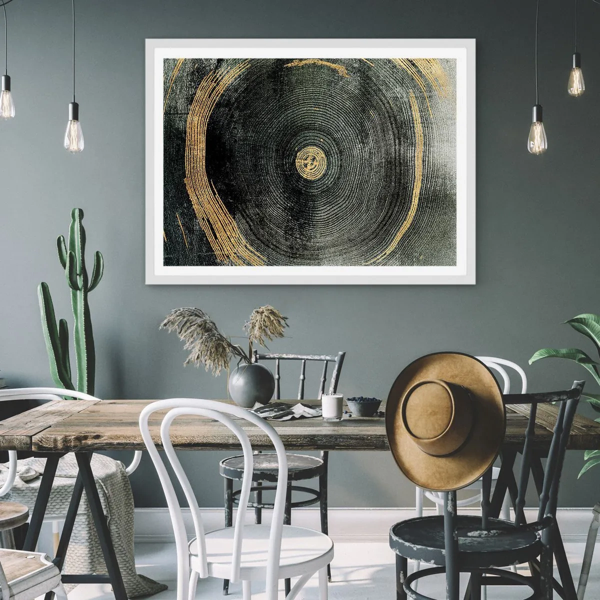 Plagát v bielom ráme - Zmena a trvanie - 50x40 cm