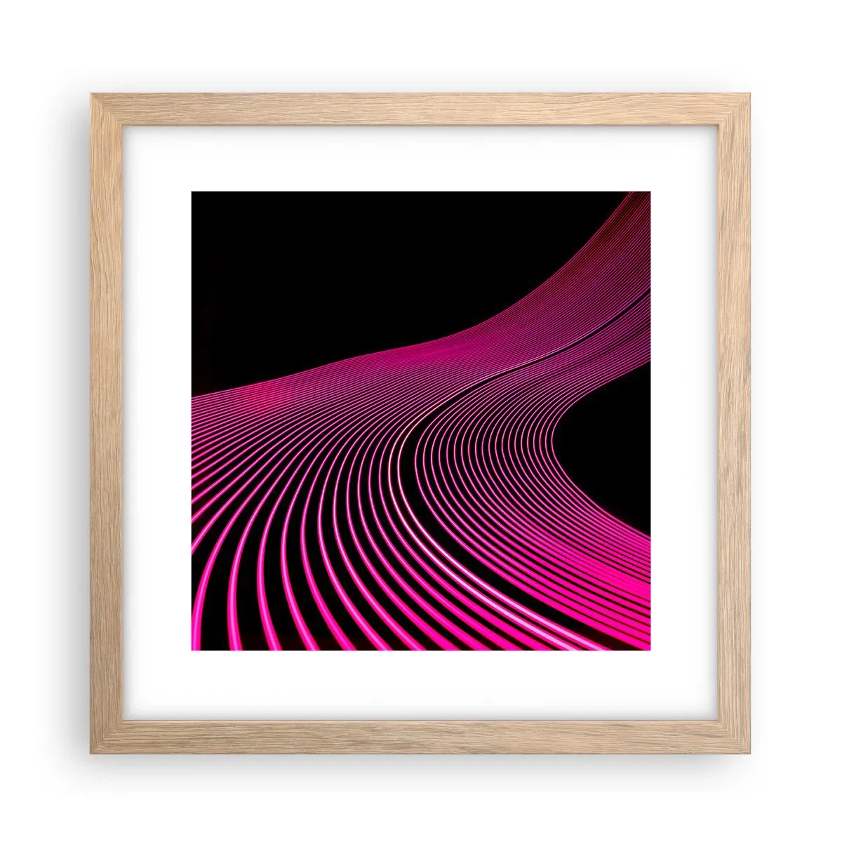 Plagát v ráme zo svetlého duba - Bulvár svetla - 30x30 cm