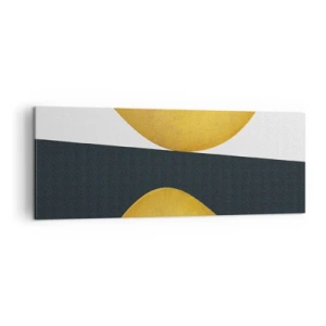 Obraz na plátne - Po prvé: zlato - 140x50 cm