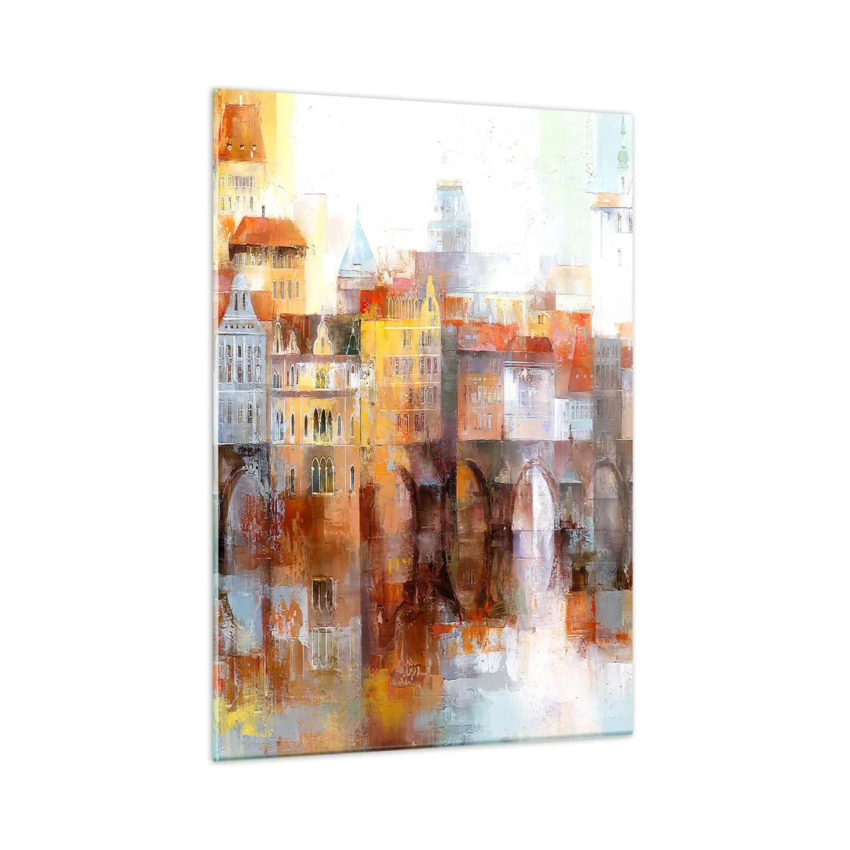 Obraz na skle - Pod mostom je tiež krásne - 50x70 cm