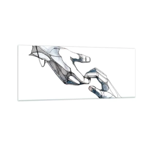 Obraz na skle - Dobré gesto - 100x40 cm