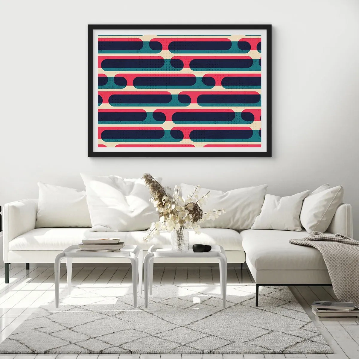 Plagát v čiernom ráme - Dovnútra a dopredu - 70x50 cm