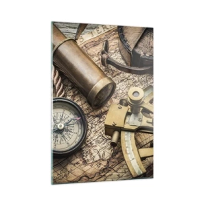 Obraz na skle - Urči smer - 50x70 cm