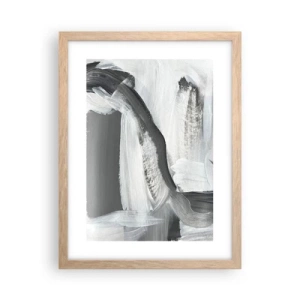 Plagát v ráme zo svetlého duba - Pevným pohybom - 30x40 cm