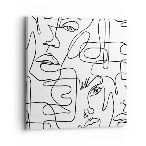 Obraz na plátne - V spletených emóciách - 30x30 cm