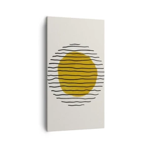 Obraz na plátne - Abstrakcia kmitajúca žiarom - 45x80 cm