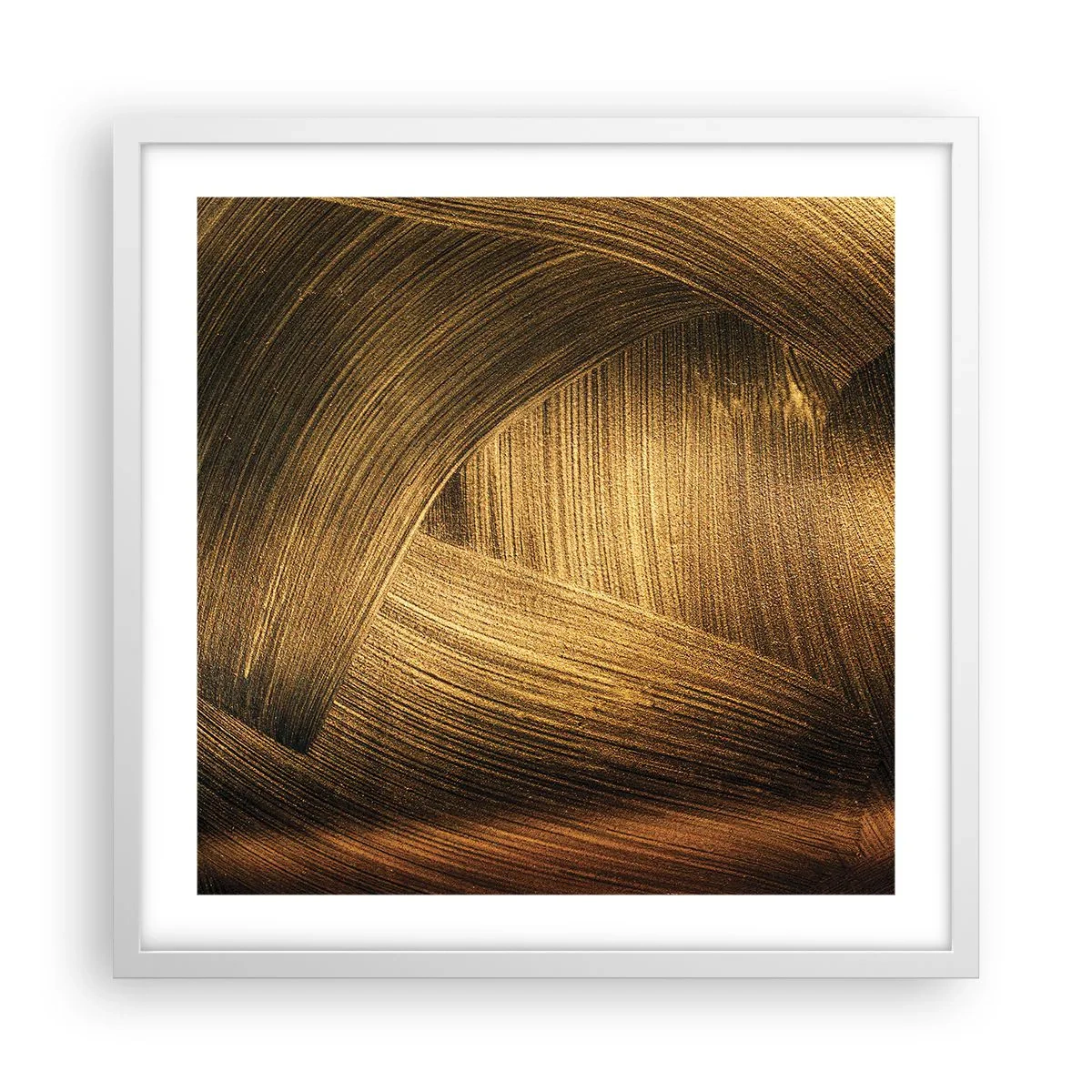 Plagát v bielom ráme - V zlatom labyrinte - 50x50 cm